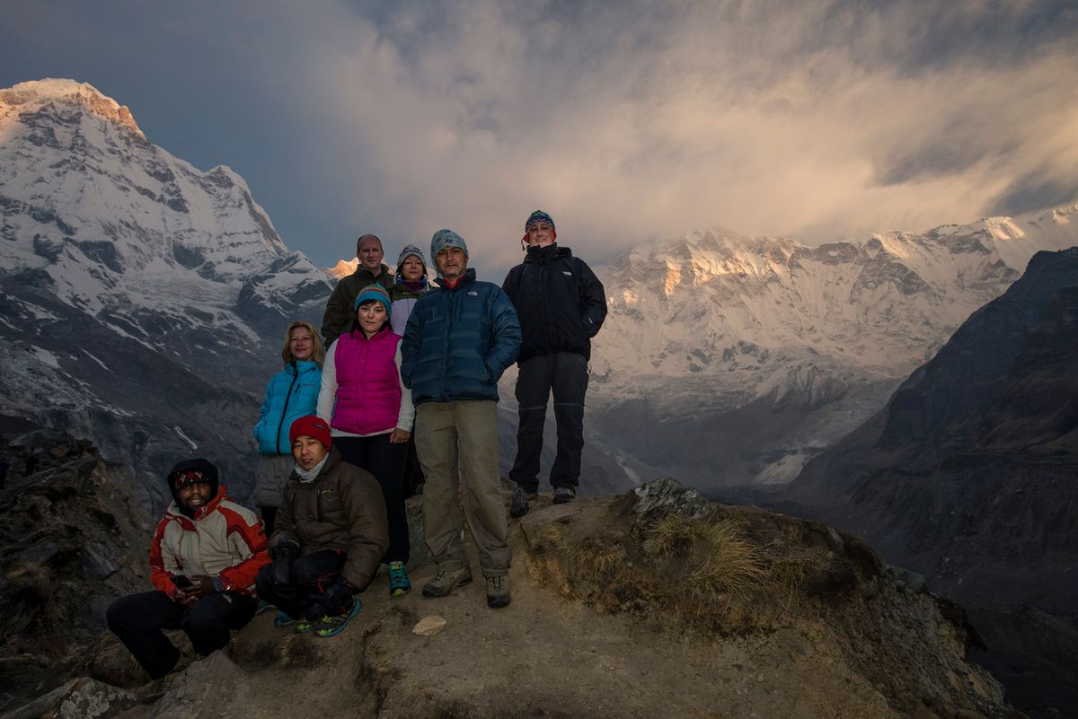 Annapurna alaptábor (4120 m) – Dovan (2505 m)
